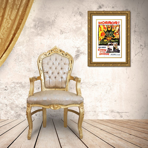 Curse Of The Demon Gold Ornate Wood Framed Art Print with Double Matting by Hollywood Photo Archive