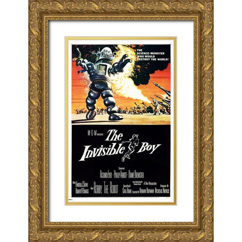 The Invisible Boy, 1957 Gold Ornate Wood Framed Art Print with Double Matting by Hollywood Photo Archive