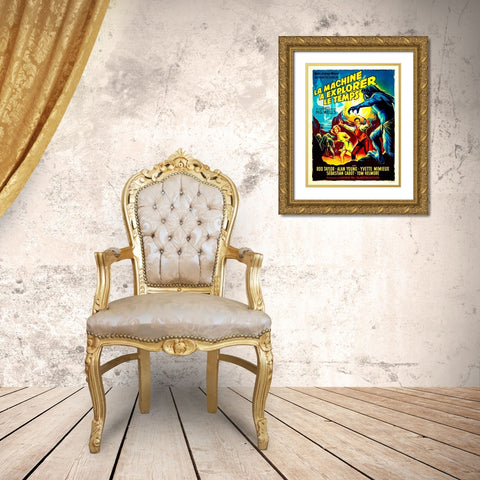 French - The Time Machine Gold Ornate Wood Framed Art Print with Double Matting by Hollywood Photo Archive