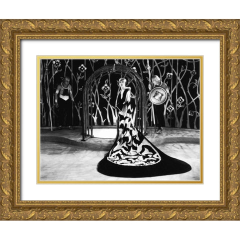 Brigitte Helm - Production Still Gold Ornate Wood Framed Art Print with Double Matting by Hollywood Photo Archive