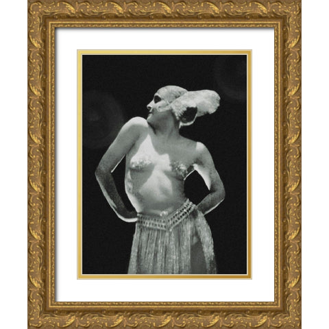 Metropolis - Maria Dance - Production Still Gold Ornate Wood Framed Art Print with Double Matting by Hollywood Photo Archive