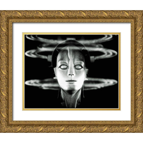 Metropolis - Maschinenmensch - Production Still Gold Ornate Wood Framed Art Print with Double Matting by Hollywood Photo Archive