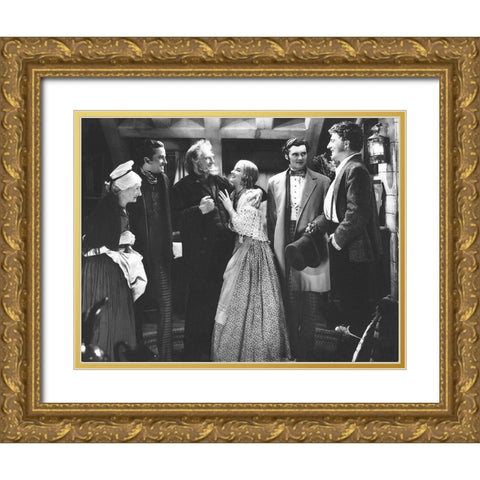 Lionel Barrymore Gold Ornate Wood Framed Art Print with Double Matting by Hollywood Photo Archive