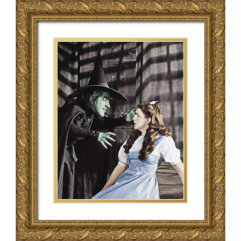 Margaret Hamilton Gold Ornate Wood Framed Art Print with Double Matting by Hollywood Photo Archive