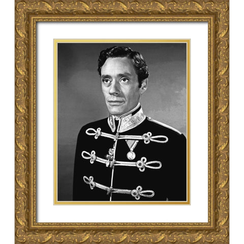 Mel Ferrer Gold Ornate Wood Framed Art Print with Double Matting by Hollywood Photo Archive