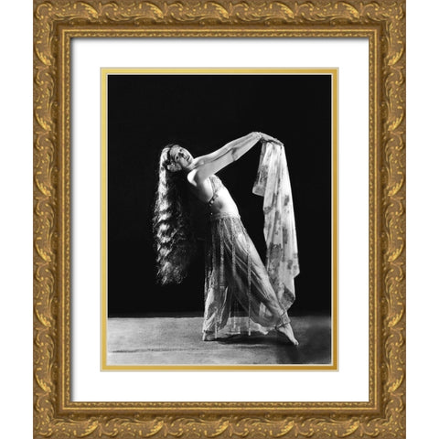 Olive Ann Alcorn Gold Ornate Wood Framed Art Print with Double Matting by Hollywood Photo Archive