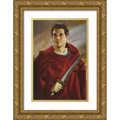 Ron Randell - King of Kings Gold Ornate Wood Framed Art Print with Double Matting by Hollywood Photo Archive