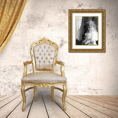 Vivian Leigh Gold Ornate Wood Framed Art Print with Double Matting by Hollywood Photo Archive