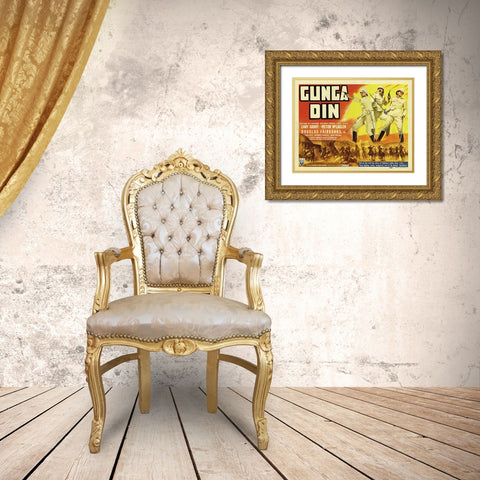 Cary Grant - Gunga Din Gold Ornate Wood Framed Art Print with Double Matting by Hollywood Photo Archive