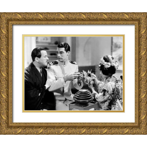 Cary Grant - Madame Butterfly Gold Ornate Wood Framed Art Print with Double Matting by Hollywood Photo Archive