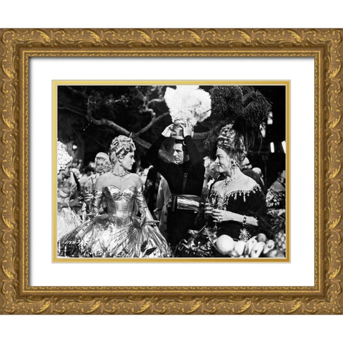 Cary Grant - To Catch A Thief Gold Ornate Wood Framed Art Print with Double Matting by Hollywood Photo Archive