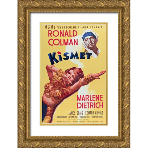 Kismet Gold Ornate Wood Framed Art Print with Double Matting by Hollywood Photo Archive