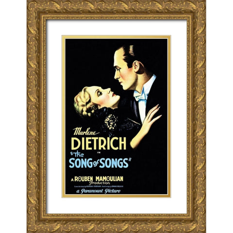 Song of Songs Gold Ornate Wood Framed Art Print with Double Matting by Hollywood Photo Archive