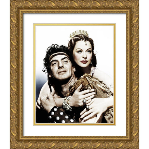 Victor Mature Gold Ornate Wood Framed Art Print with Double Matting by Hollywood Photo Archive