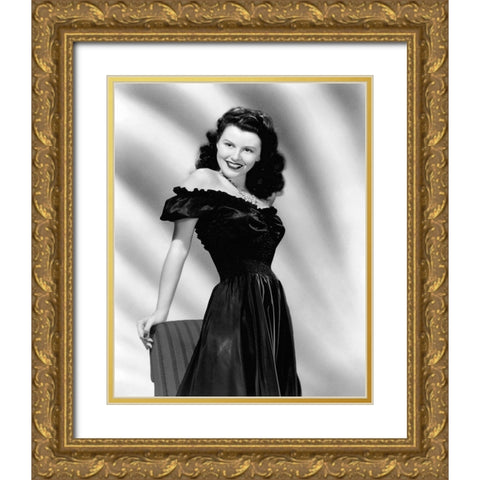 Vivian Austin Gold Ornate Wood Framed Art Print with Double Matting by Hollywood Photo Archive