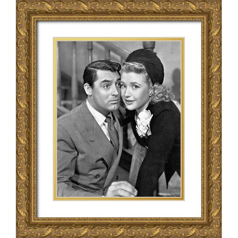 Cary Grant - Arsenic and Old Lace Gold Ornate Wood Framed Art Print with Double Matting by Hollywood Photo Archive