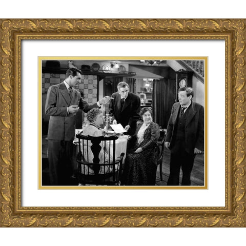 Cary Grant - Arsenic and Old Lace Gold Ornate Wood Framed Art Print with Double Matting by Hollywood Photo Archive