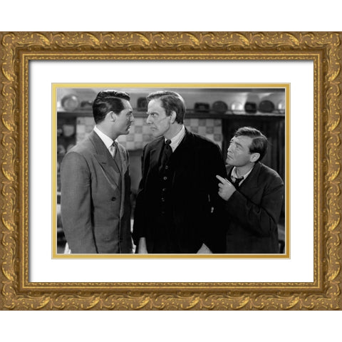 Cary Grant - Arsenic and Old Lace Gold Ornate Wood Framed Art Print with Double Matting by Hollywood Photo Archive