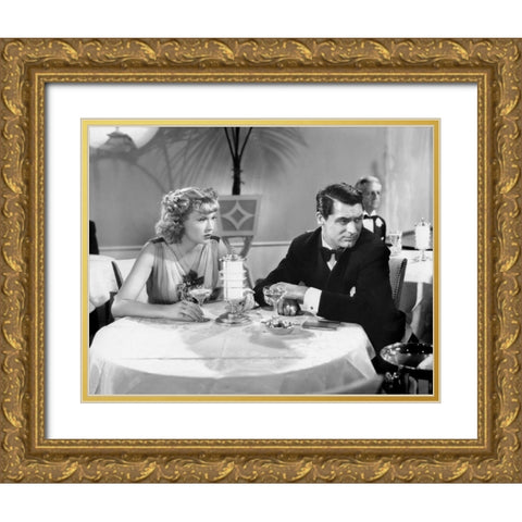 Cary Grant Gold Ornate Wood Framed Art Print with Double Matting by Hollywood Photo Archive