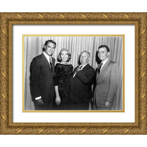 Cary Grant - North By Northwest Gold Ornate Wood Framed Art Print with Double Matting by Hollywood Photo Archive