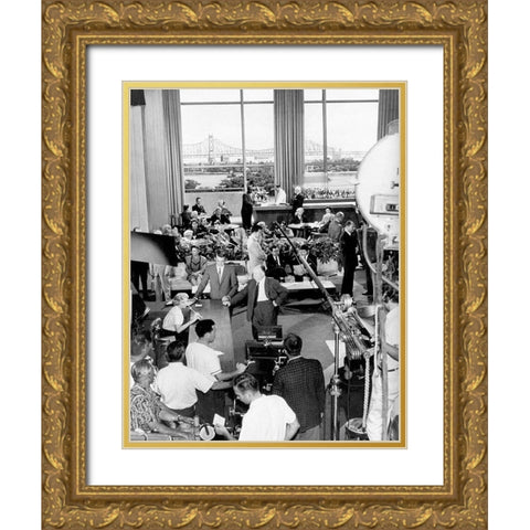 Cary Grant - North By Northwest Gold Ornate Wood Framed Art Print with Double Matting by Hollywood Photo Archive