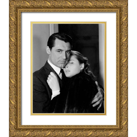 Cary Grant Gold Ornate Wood Framed Art Print with Double Matting by Hollywood Photo Archive