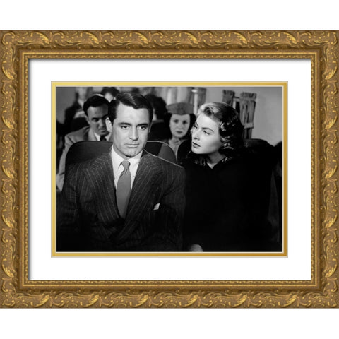 Cary Grant Gold Ornate Wood Framed Art Print with Double Matting by Hollywood Photo Archive