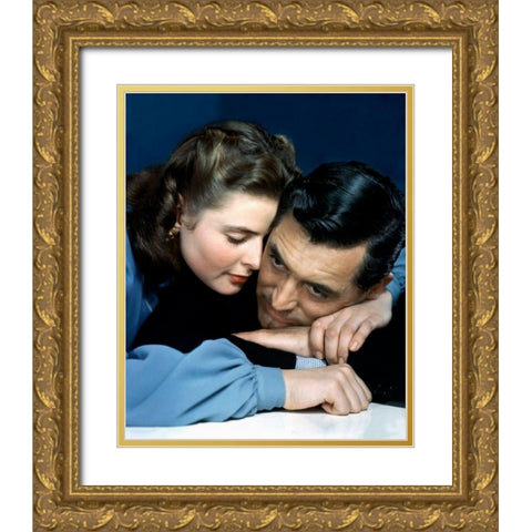 Cary Grant Gold Ornate Wood Framed Art Print with Double Matting by Hollywood Photo Archive