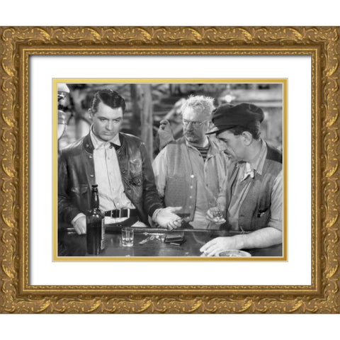 Cary Grant Gold Ornate Wood Framed Art Print with Double Matting by Hollywood Photo Archive