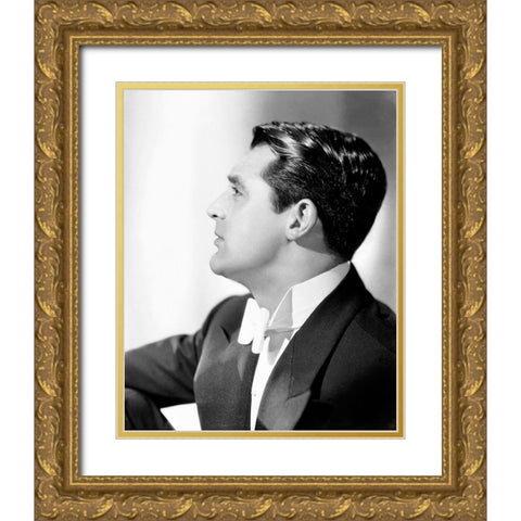 Cary Grant Gold Ornate Wood Framed Art Print with Double Matting by Hollywood Photo Archive