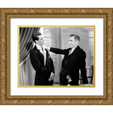 Cary Grant - Ladies Should Listen Gold Ornate Wood Framed Art Print with Double Matting by Hollywood Photo Archive