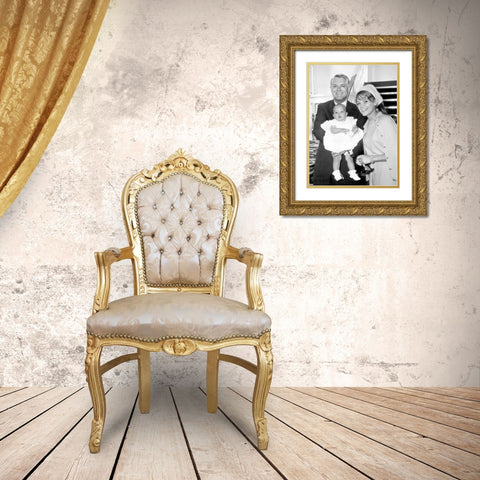Cary Grant Gold Ornate Wood Framed Art Print with Double Matting by Hollywood Photo Archive