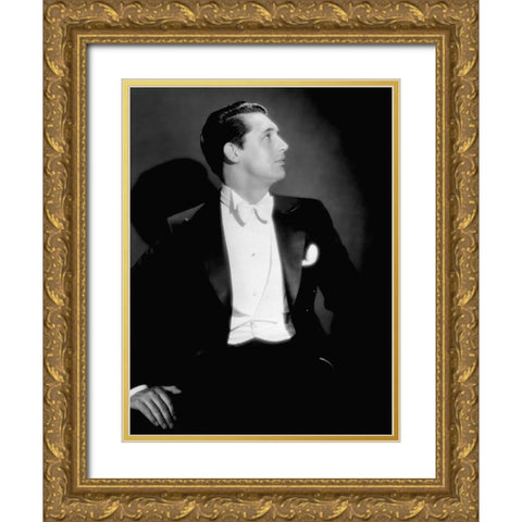 Cary Grant Gold Ornate Wood Framed Art Print with Double Matting by Hollywood Photo Archive
