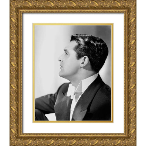 Cary Grant Gold Ornate Wood Framed Art Print with Double Matting by Hollywood Photo Archive