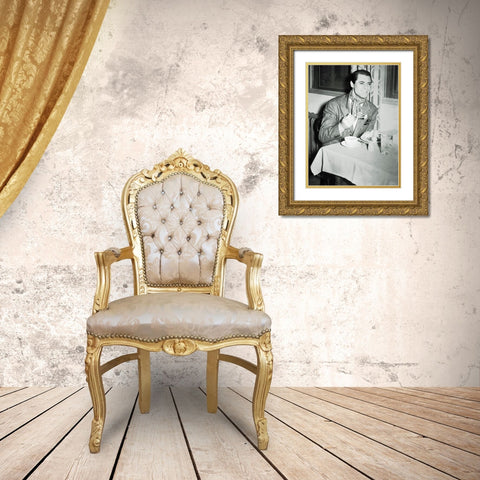 Cary Grant Gold Ornate Wood Framed Art Print with Double Matting by Hollywood Photo Archive