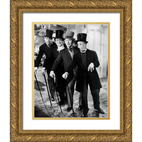 Cary Grant - The Toast of New York Gold Ornate Wood Framed Art Print with Double Matting by Hollywood Photo Archive