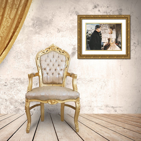 Cary Grant - To Catch A Thief Gold Ornate Wood Framed Art Print with Double Matting by Hollywood Photo Archive