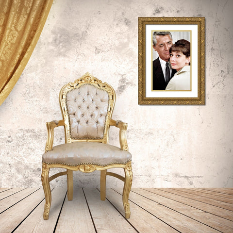 Cary Grant - Charade Gold Ornate Wood Framed Art Print with Double Matting by Hollywood Photo Archive