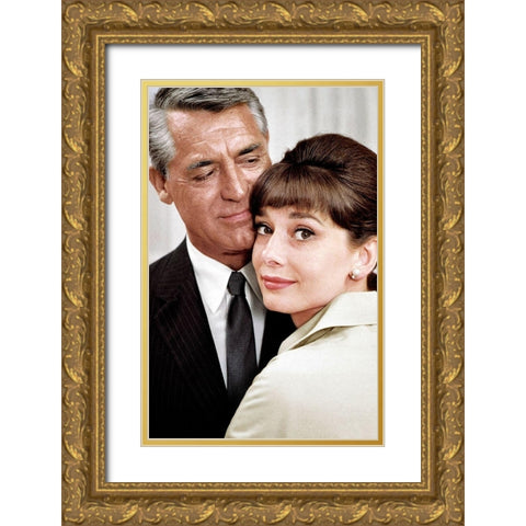 Cary Grant - Charade Gold Ornate Wood Framed Art Print with Double Matting by Hollywood Photo Archive