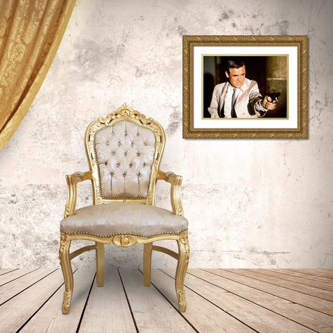 Cary Grant - Charade Gold Ornate Wood Framed Art Print with Double Matting by Hollywood Photo Archive