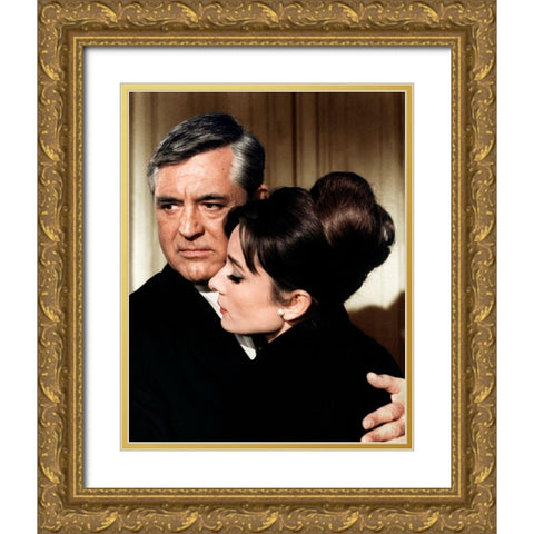 Cary Grant - Charade Gold Ornate Wood Framed Art Print with Double Matting by Hollywood Photo Archive