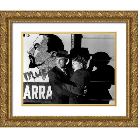 Cary Grant - Crisis Gold Ornate Wood Framed Art Print with Double Matting by Hollywood Photo Archive