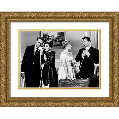 Cary Grant - The Grass is Greener Gold Ornate Wood Framed Art Print with Double Matting by Hollywood Photo Archive