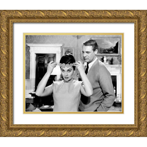 Cary Grant - The Grass is Greener Gold Ornate Wood Framed Art Print with Double Matting by Hollywood Photo Archive