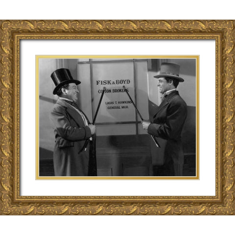 Cary Grant - The Talk of the Town Gold Ornate Wood Framed Art Print with Double Matting by Hollywood Photo Archive