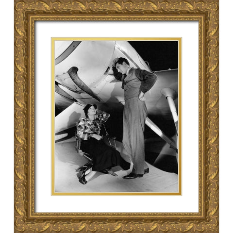 Cary Grant - The Talk of the Town Gold Ornate Wood Framed Art Print with Double Matting by Hollywood Photo Archive