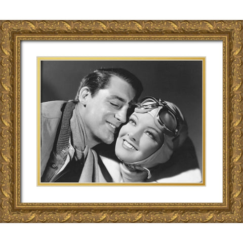 Cary Grant - The Talk of the Town Gold Ornate Wood Framed Art Print with Double Matting by Hollywood Photo Archive