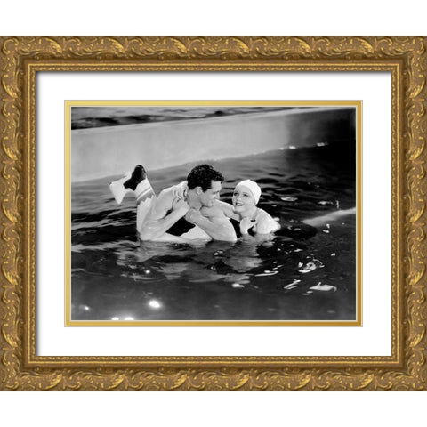 Cary Grant - The Talk of the Town Gold Ornate Wood Framed Art Print with Double Matting by Hollywood Photo Archive