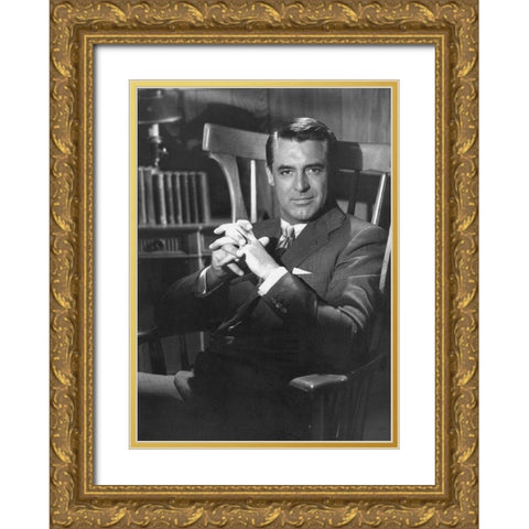 Cary Grant - The Talk of the Town Gold Ornate Wood Framed Art Print with Double Matting by Hollywood Photo Archive