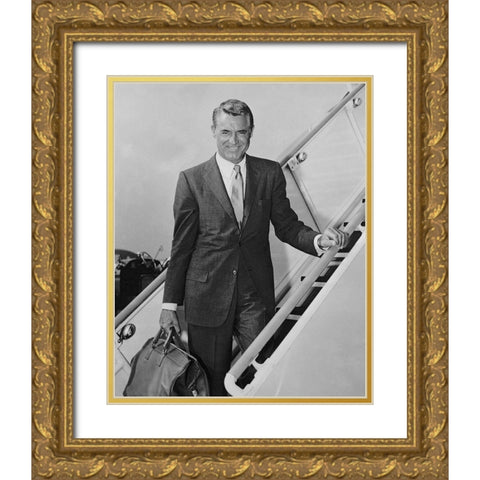 Cary Grant - The Talk of the Town Gold Ornate Wood Framed Art Print with Double Matting by Hollywood Photo Archive